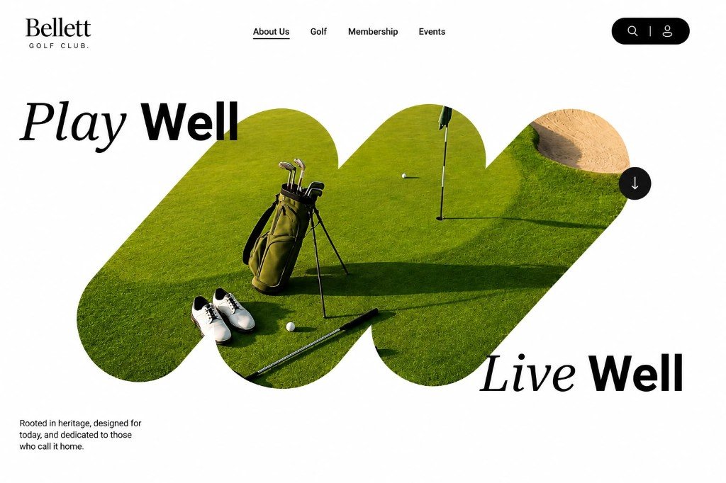Proyecto landing page Bellett Golf Club por Alboru